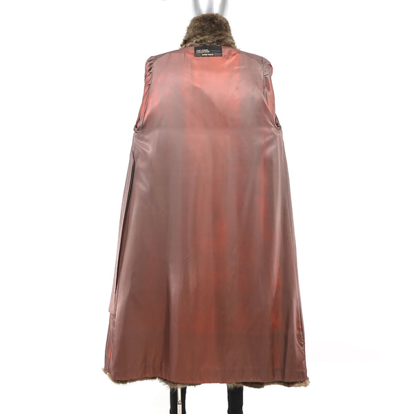 Long Hair Beaver Coat- Size M-L