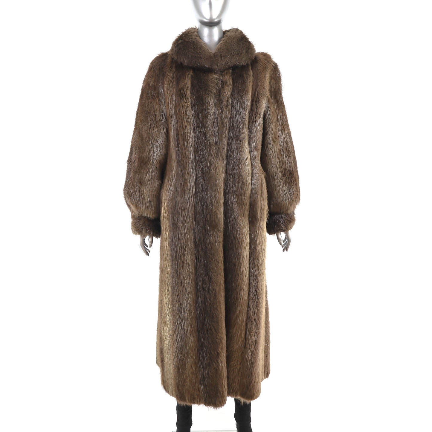 Long Hair Beaver Coat- Size M