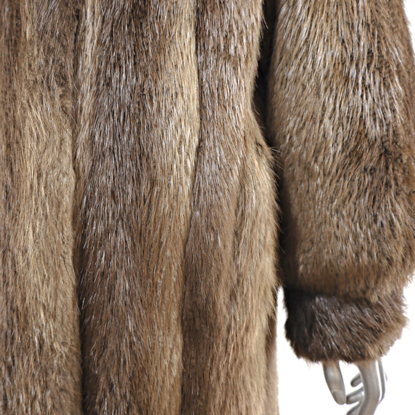 Long Hair Beaver Coat- Size M-L