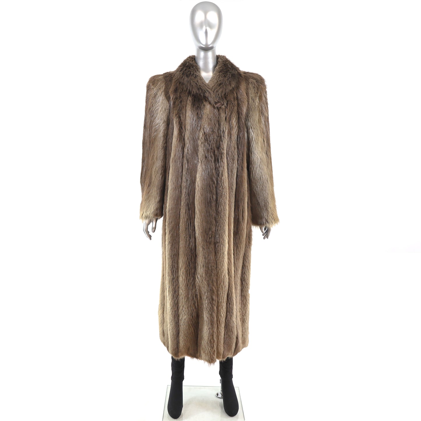 Long Hair Beaver Coat- Size M