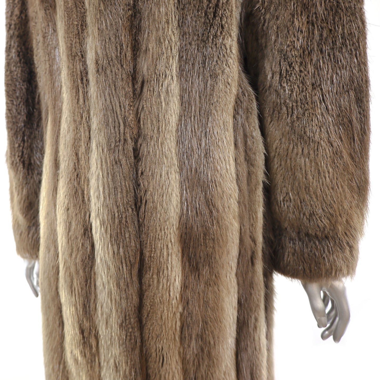 Long Hair Beaver Coat- Size M
