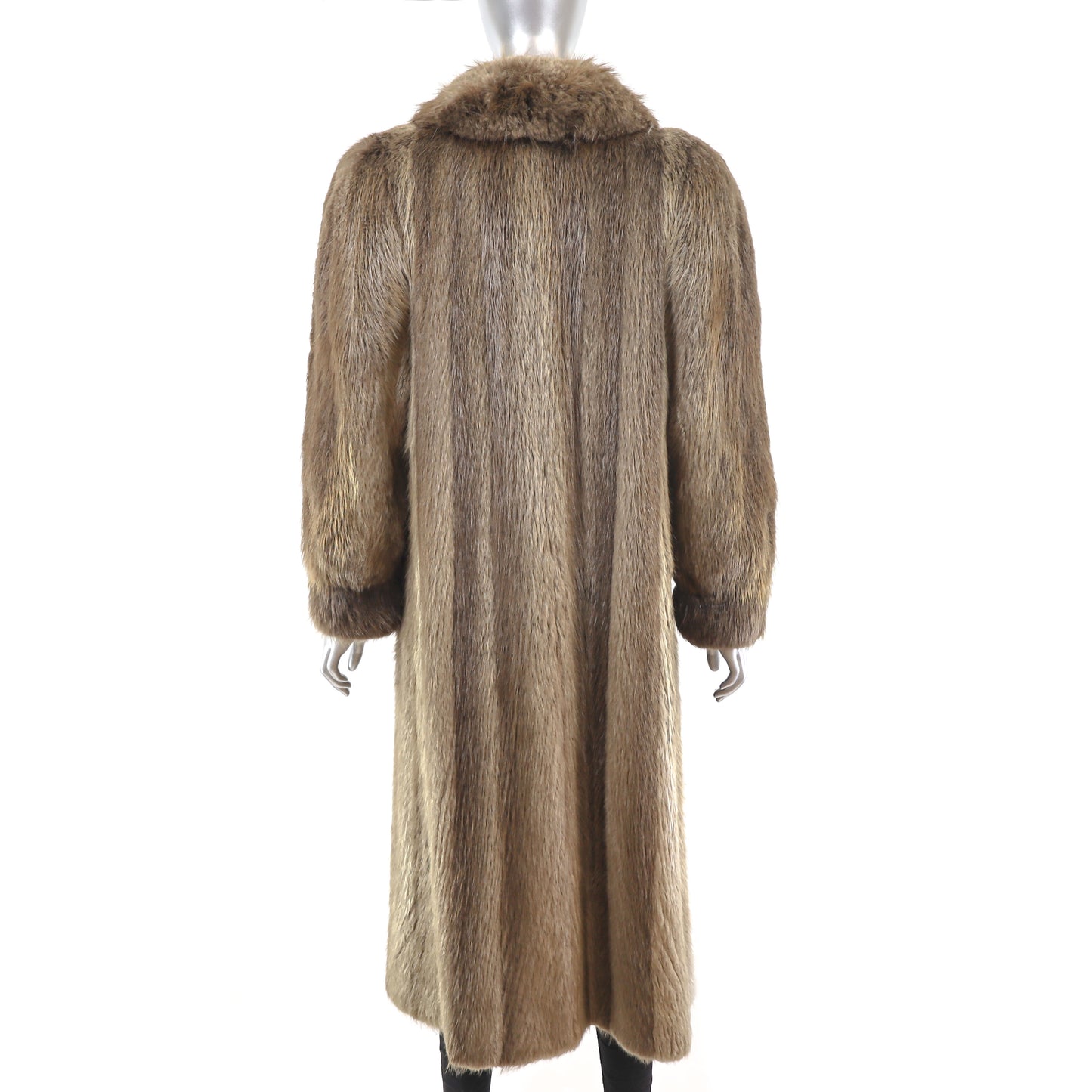 Long Hair Beaver Coat- Size M