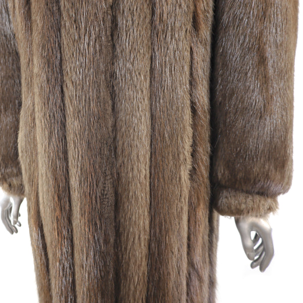 Long Hair Beaver Coat- Size M