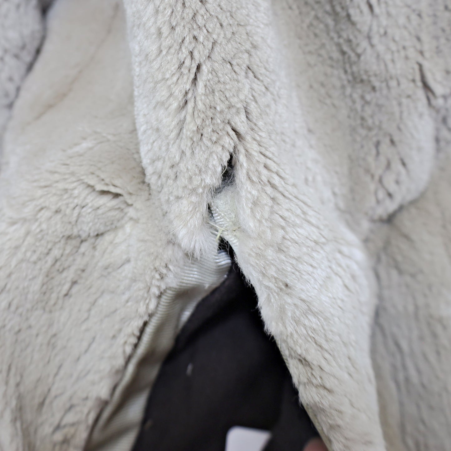 Sheared Beaver Jacket with Mink Collar- Size L