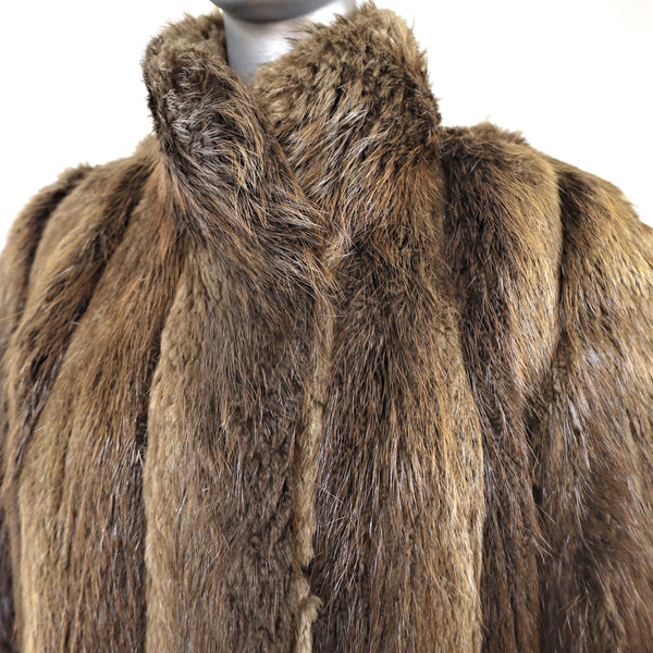 Long Hair Beaver Jacket- Size S