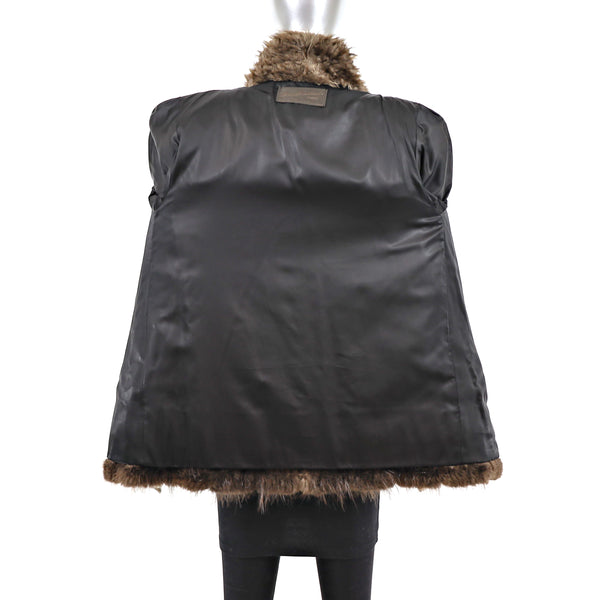 Long Hair Beaver Jacket- Size S