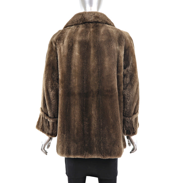 Sheared Beaver Jacket- Size M-L