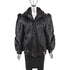 Nutria Jacket with Leather Insert- Size M