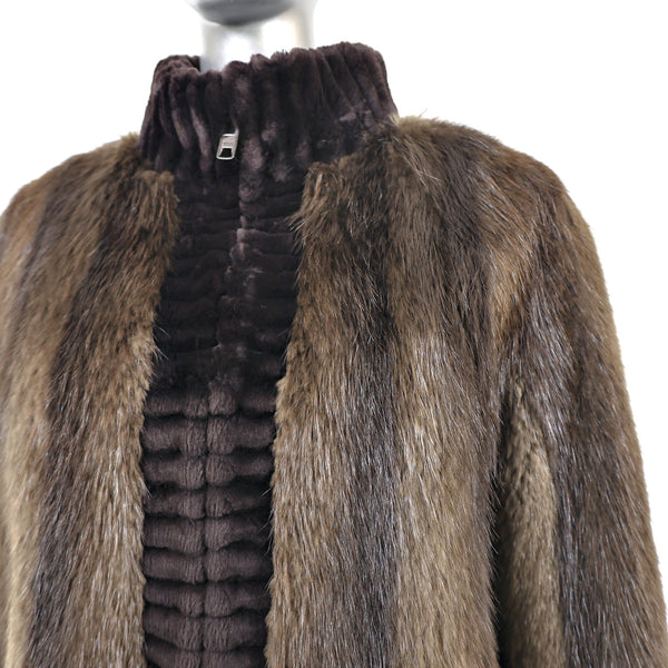 Neiman Marcus Beaver Jacket- Size M