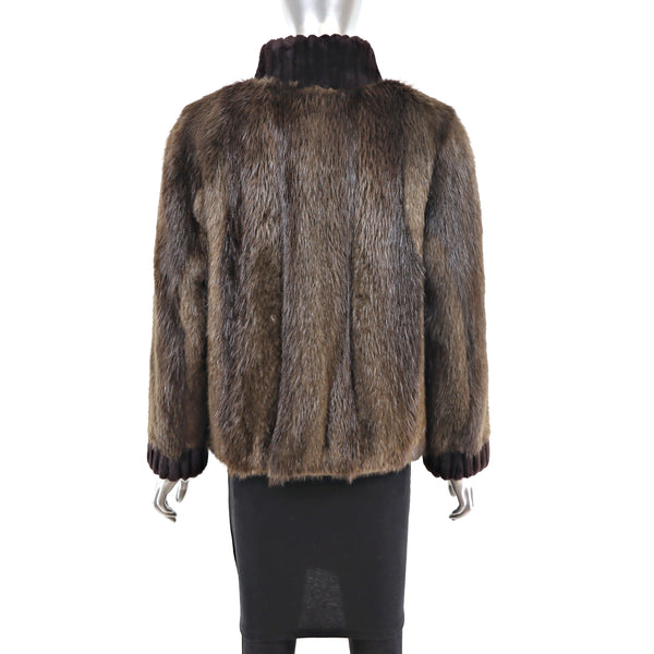 Neiman Marcus Beaver Jacket- Size M