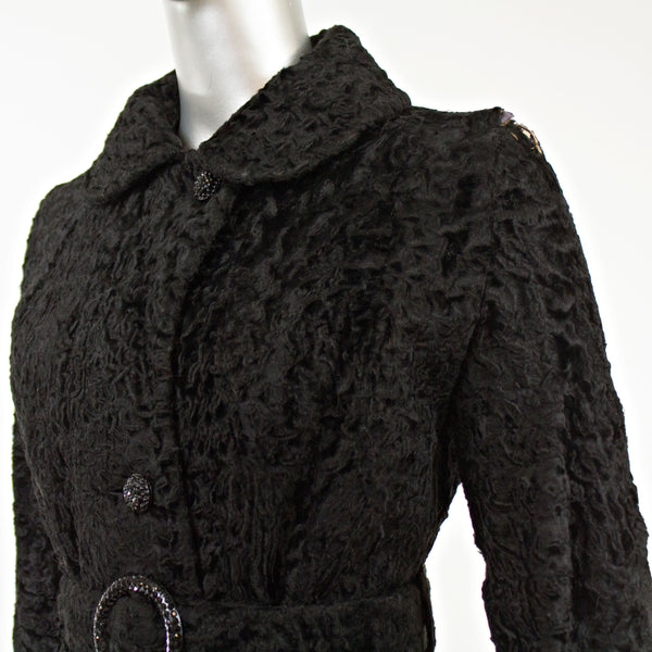 Black Persian Lamb Coat- Size XXS