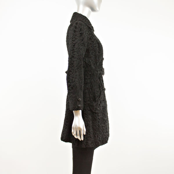 Black Persian Lamb Coat- Size XXS