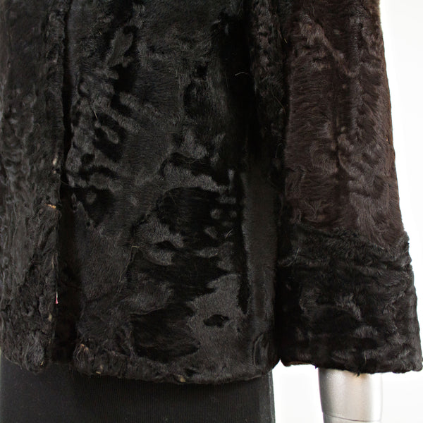 Black Persian Lamb Jacket- Size M