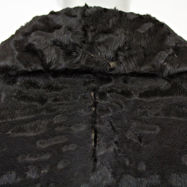 Black Persian Lamb Jacket- Size M