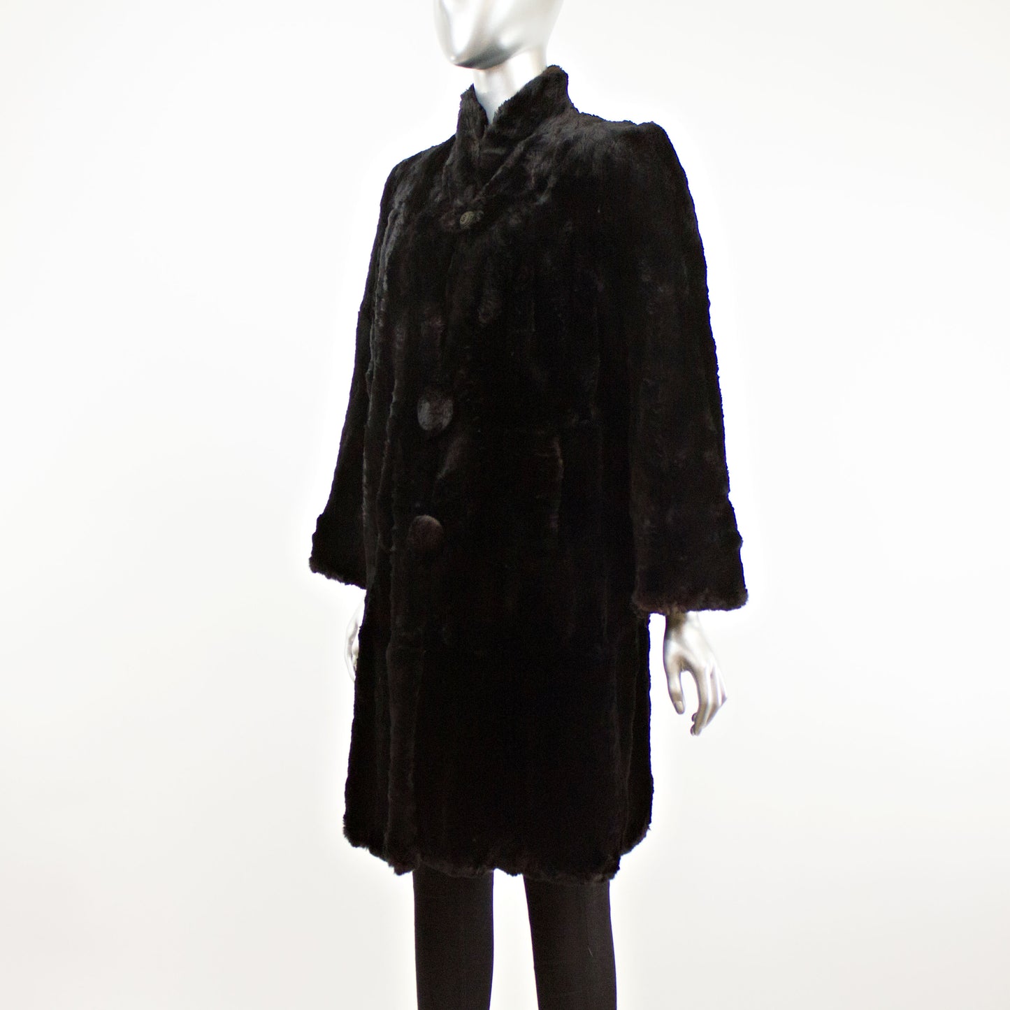 Black Rabbit 3/4 Coat- Size M
