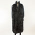 Black Rain Coat with Detach Opossum Vest - Size M-L ( Vintage Furs)
