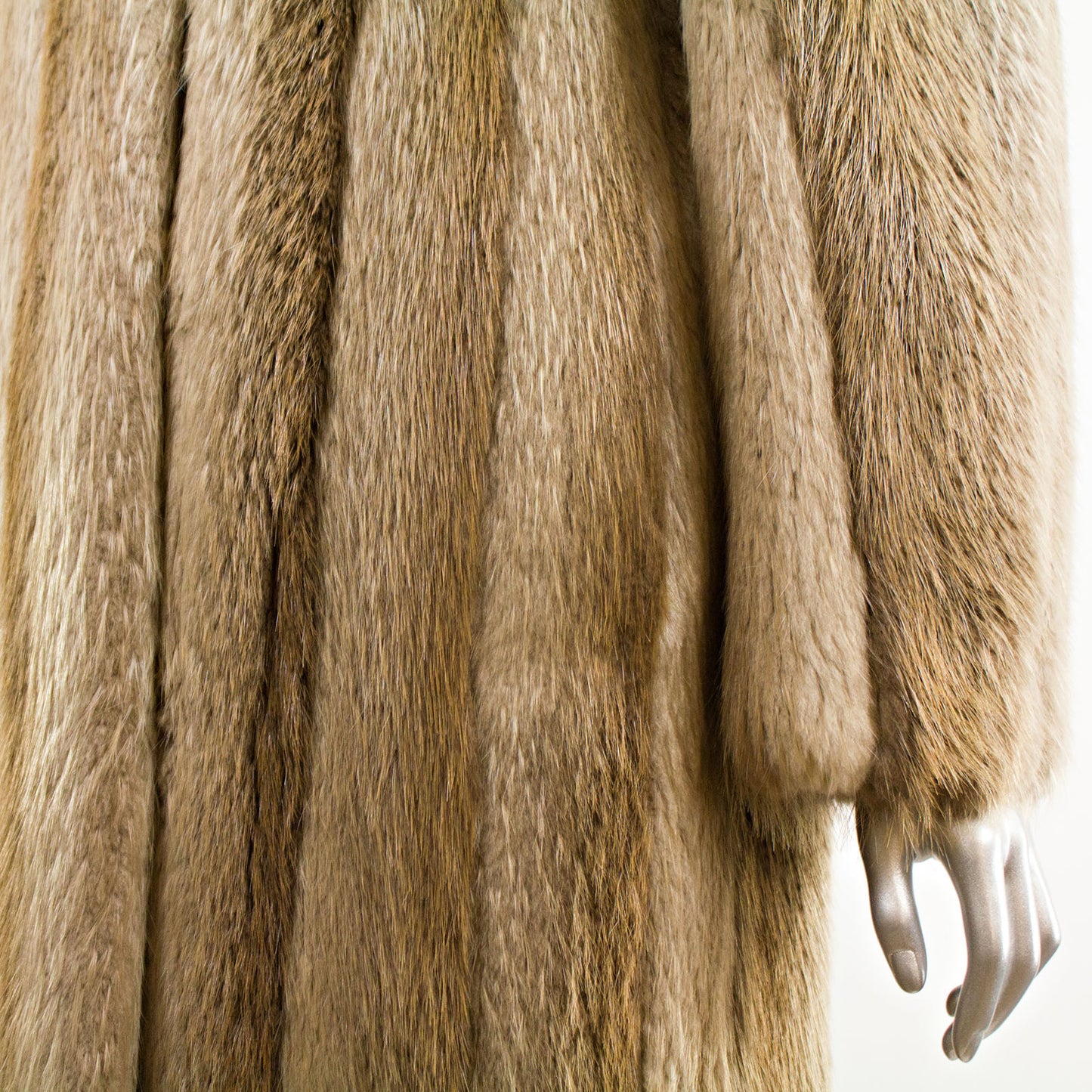 Blonde Beaver Coat- Size S