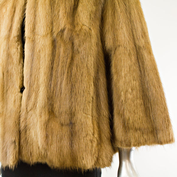 Saks Blonde Beaver Jacket - Size L