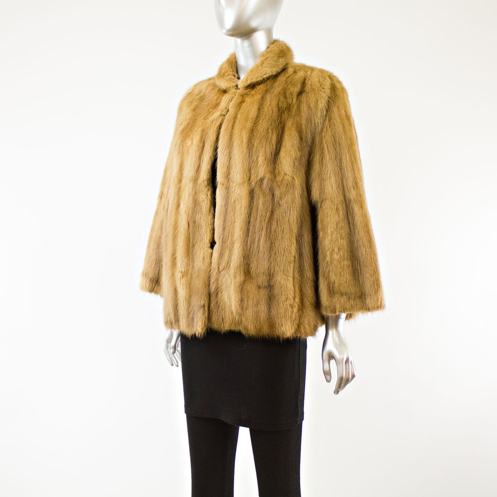 Saks Blonde Beaver Jacket - Size L