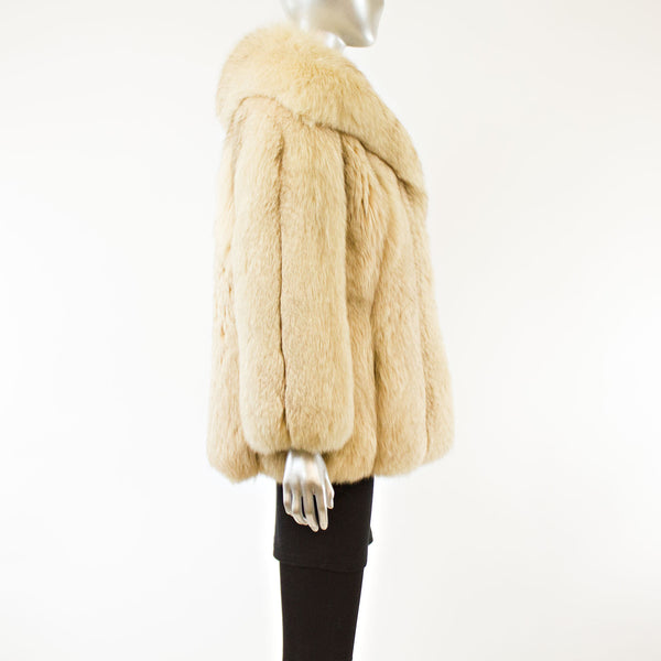 Blue Fox Jacket- Size M (Vintage Furs)