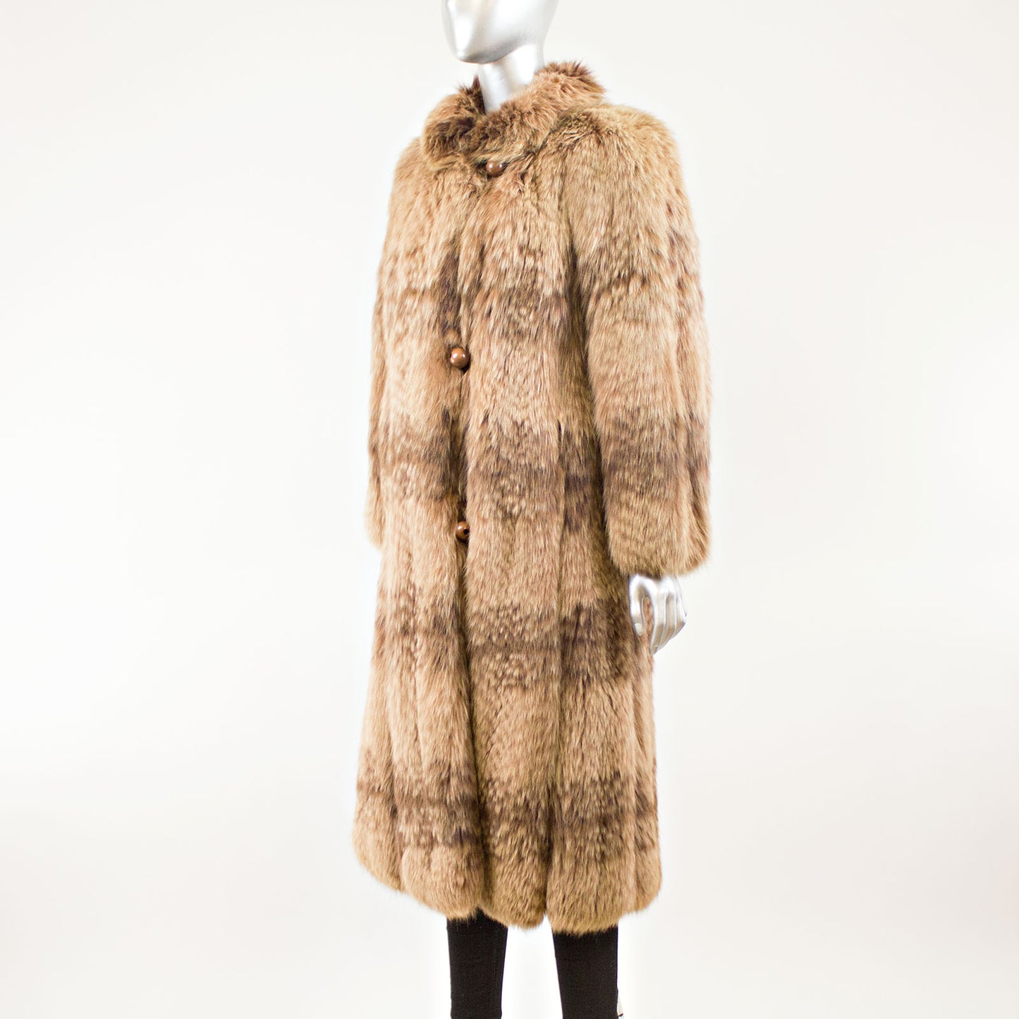Brown Fox Coat - Size M