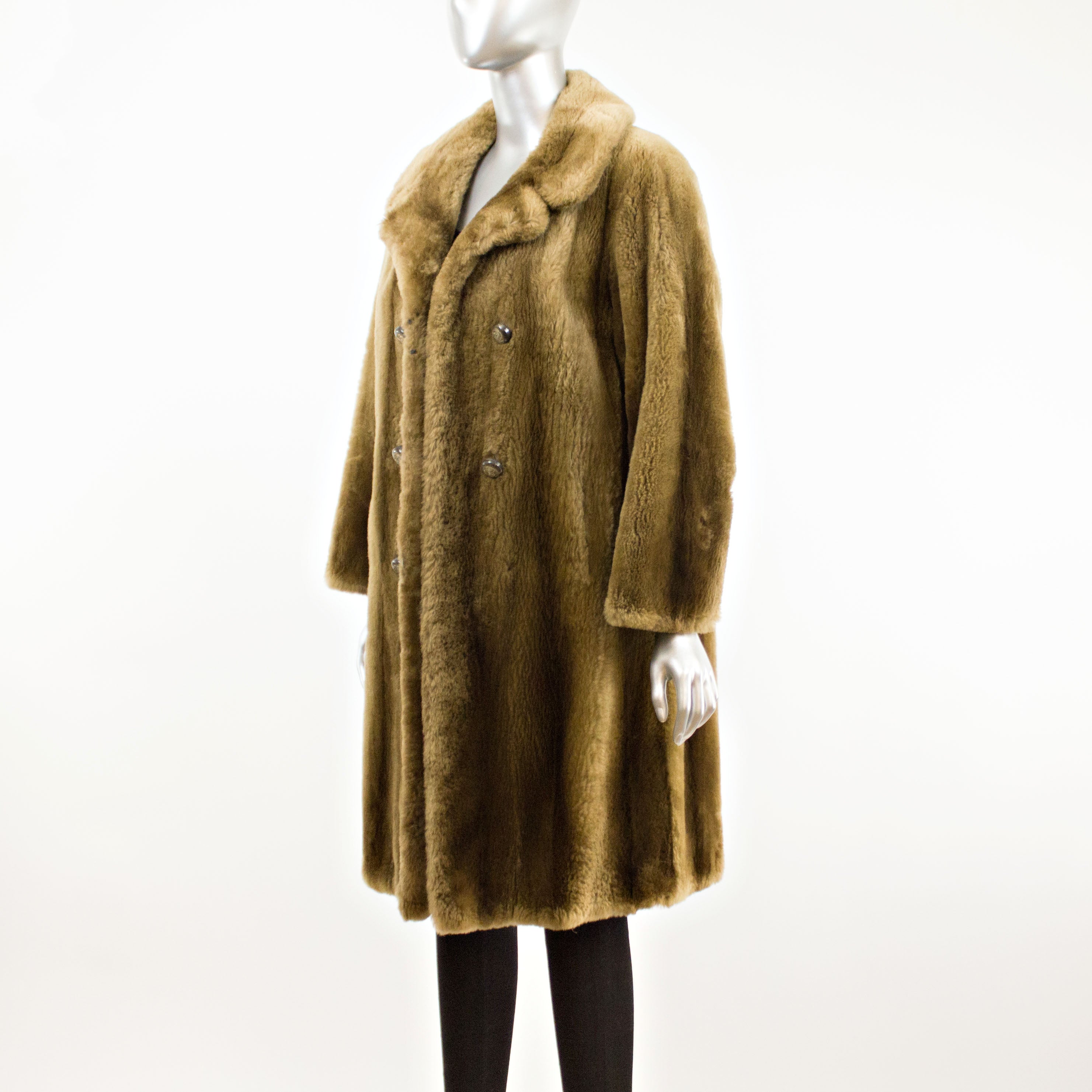 Mouton Coat- Size L | VintageFurs
