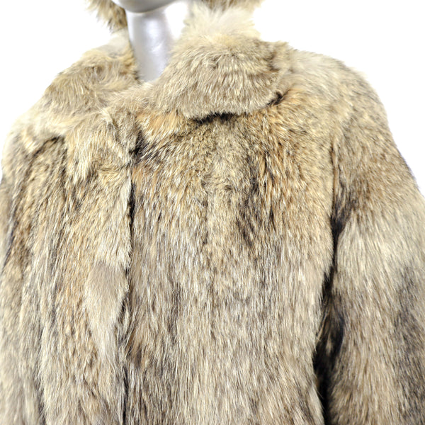 Coyote Coat with Matching Hat- Size XS