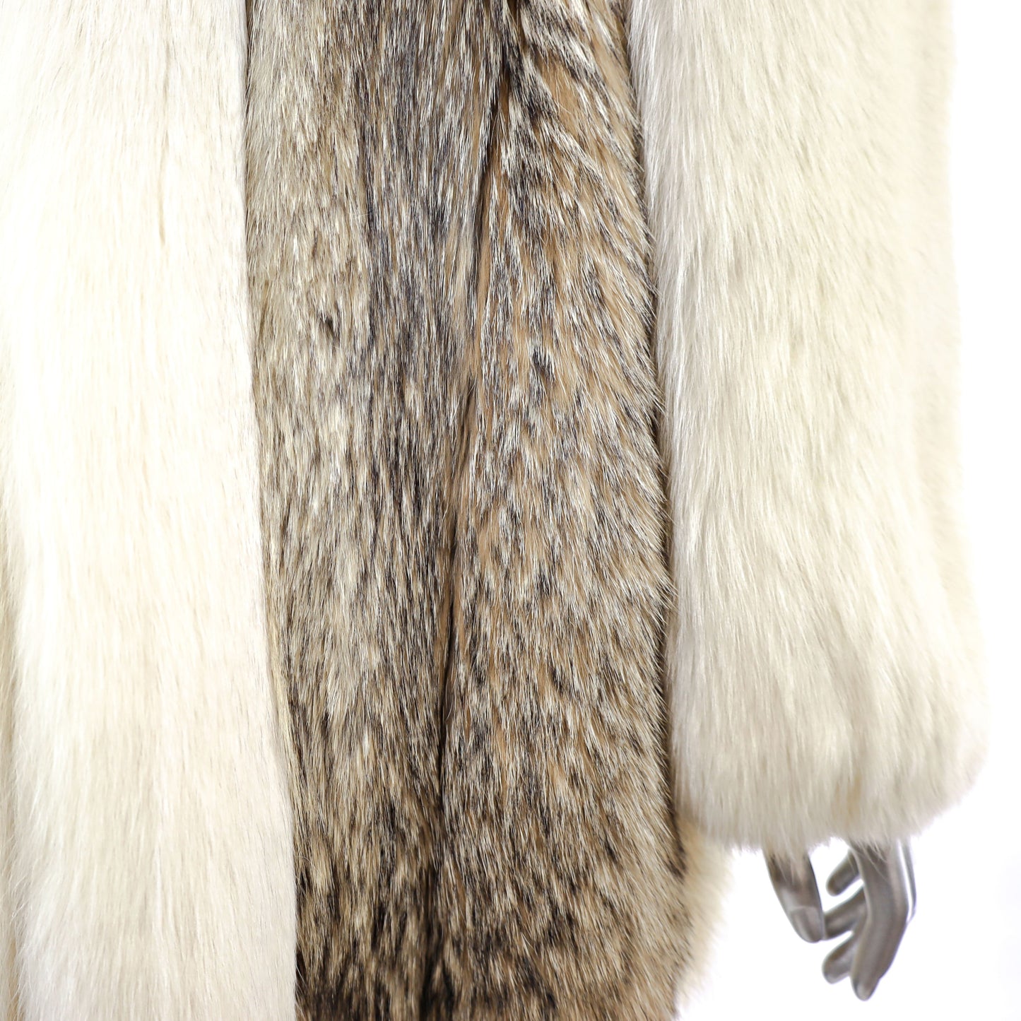 Coyote Jacket with Fox Trim- Size L