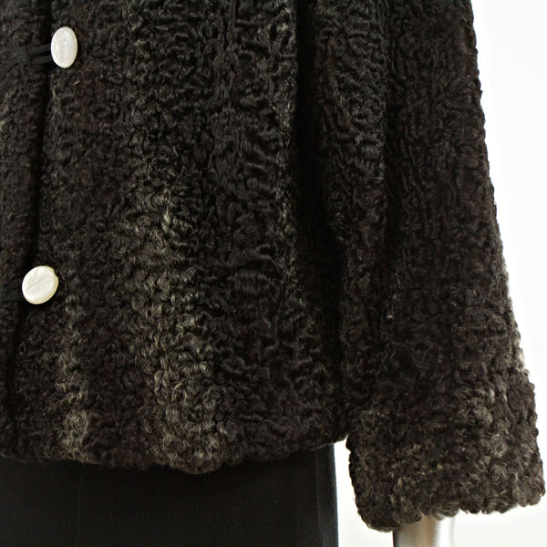 Curly Lamb Jacket- Size M (Vintage Furs)