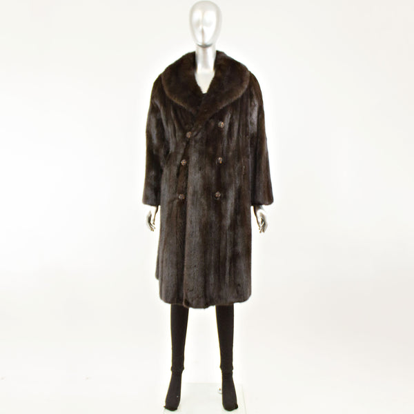 Dark Mahogany Mink Coat- Size M (Vintage Furs)