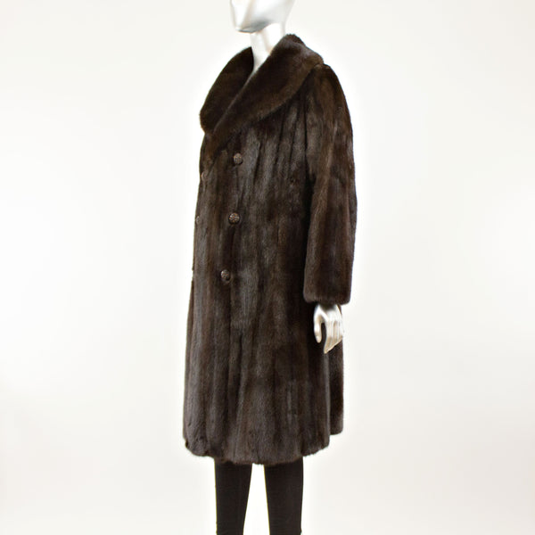 Dark Mahogany Mink Coat- Size M (Vintage Furs)