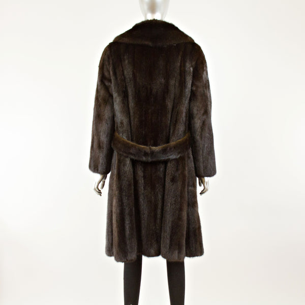 Dark Mahogany Mink Coat- Size M (Vintage Furs)