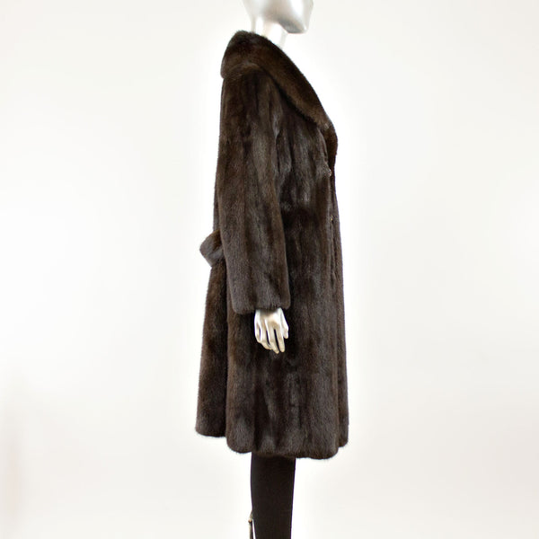 Dark Mahogany Mink Coat- Size M (Vintage Furs)