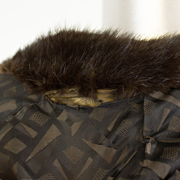 Dark Mahogany Mink Coat- Size M (Vintage Furs)