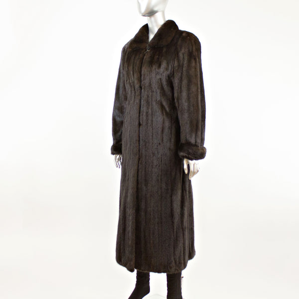 Dark Mahogany Mink Coat- Size S (Vintage Furs)