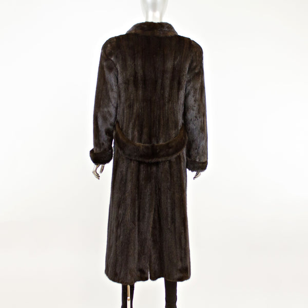 Dark Mahogany Mink Coat- Size S (Vintage Furs)