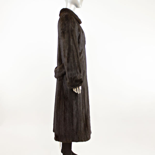 Dark Mahogany Mink Coat- Size S (Vintage Furs)