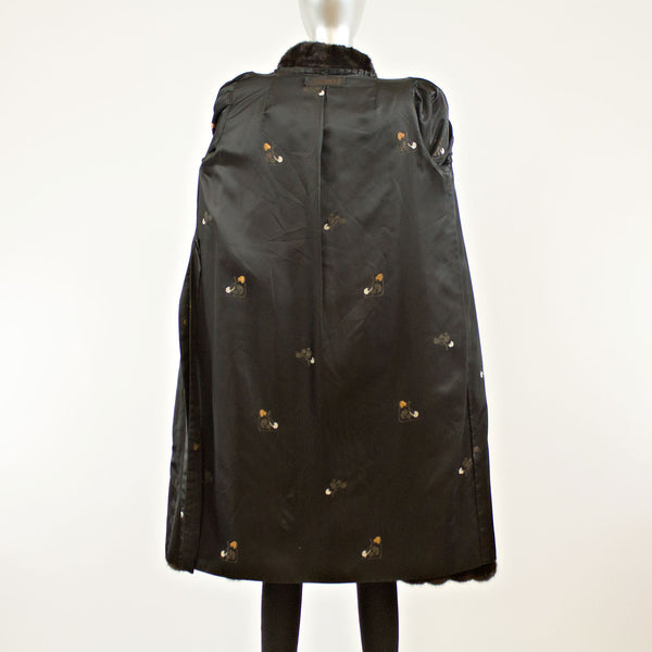 Dark Mahogany Mink Coat - Size M (Vintage Furs)