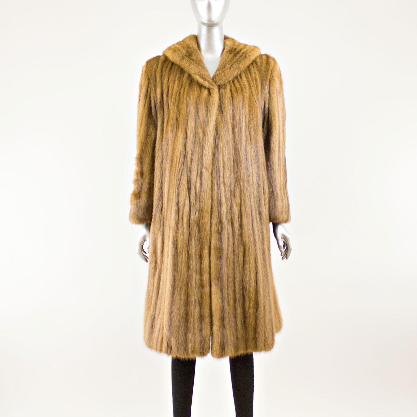 Demi Buff Mink 7/8 Coat- Size L