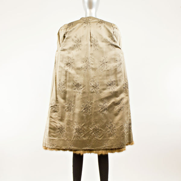 Demi Buff Mink 7/8 Coat- Size L (Vintage Furs)