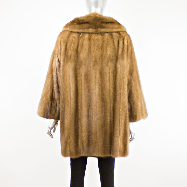 Demi Buff Mink Jacket- Size XL