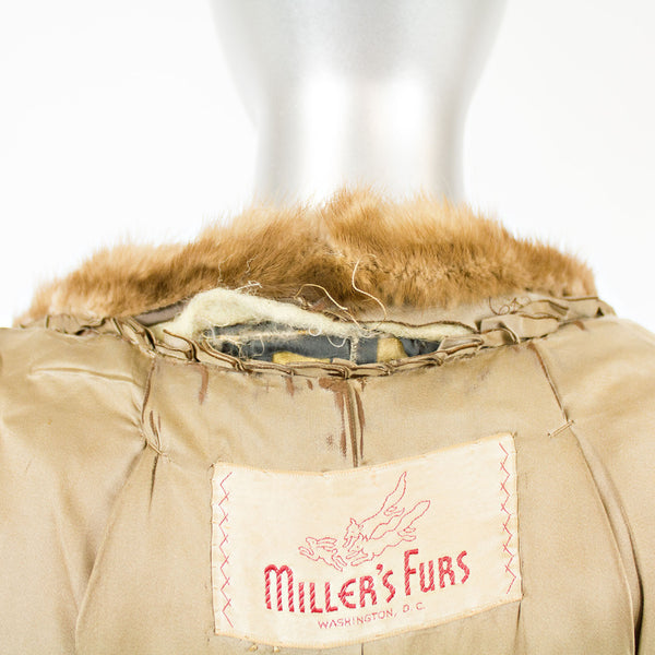 Demi Buff Mink Jacket- Size XL