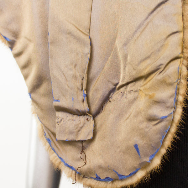 Demi Buff Mink Stole- Free Size