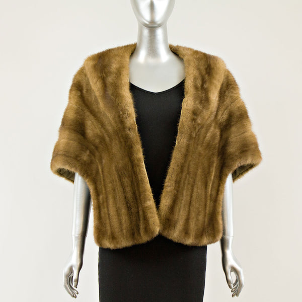 Demi Buff Mink Stole - Free Size (Vintage Furs)