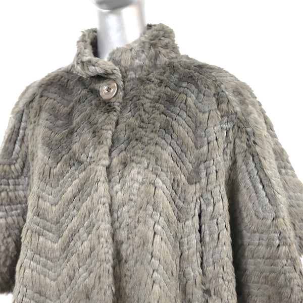 Faux Fur Cape- Size L