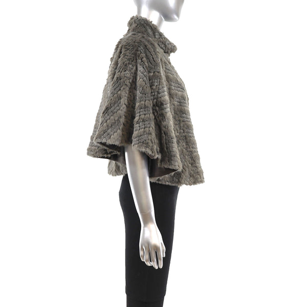 Faux Fur Cape- Size L