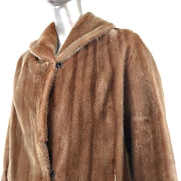 Faux Fur Coat- Size M-L