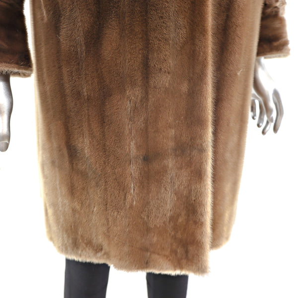 Faux Fur Coat- Size M-L