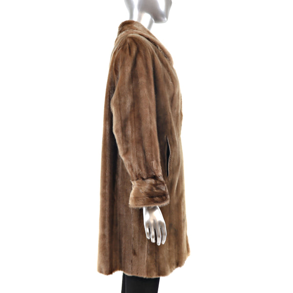 Faux Fur Coat- Size M-L