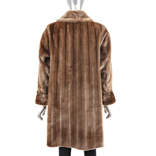 Faux Fur Coat- Size M-L